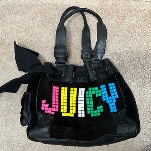 Rare, vintage, Juicy Couture Daydreamer handbag with multicolored beading detail